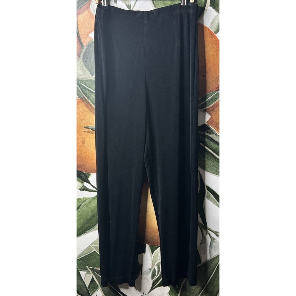 Chicos 2 Short Large Black Pull on Stretch Pants Casual Wear
